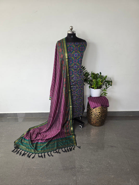 Premium soft Patola silk set - SP9