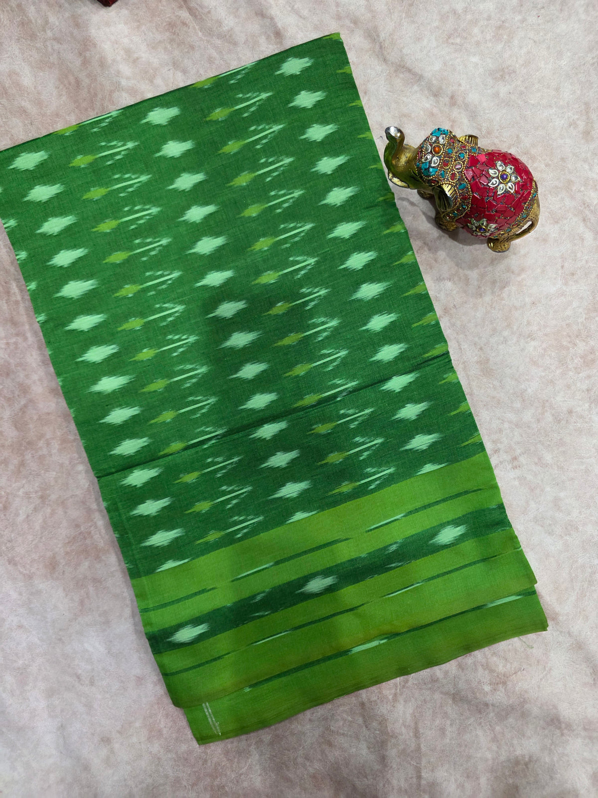 Mercerised warp ikkat saree - WW203