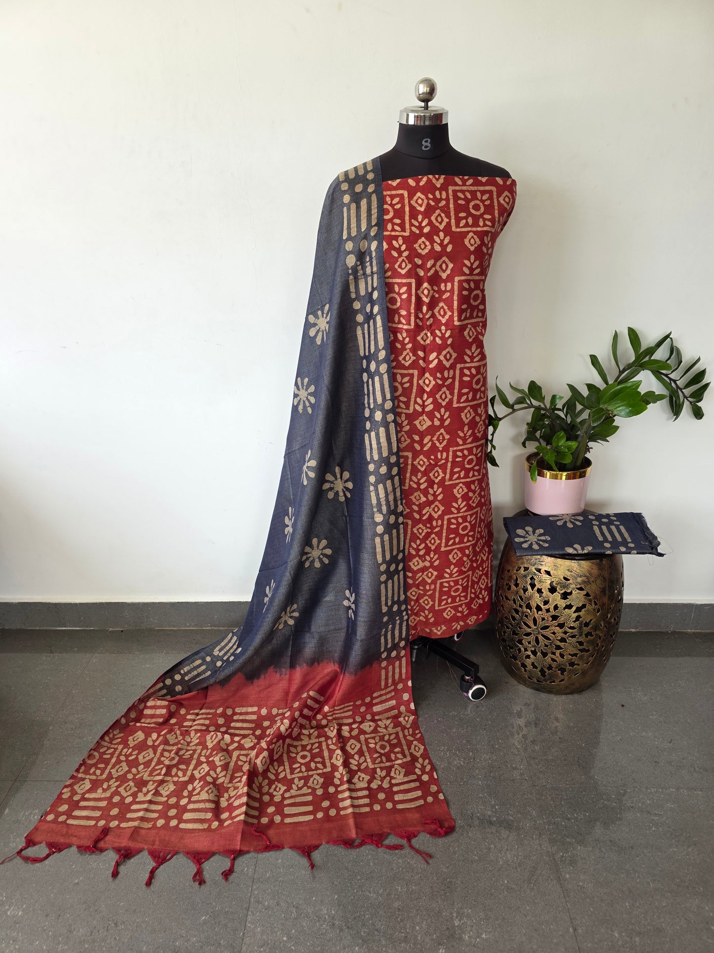 Bhagalpuri batik salwar set - BA458