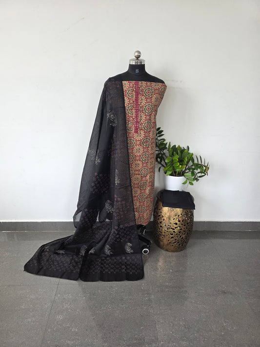 Ajrakh mixed cotton set  -265