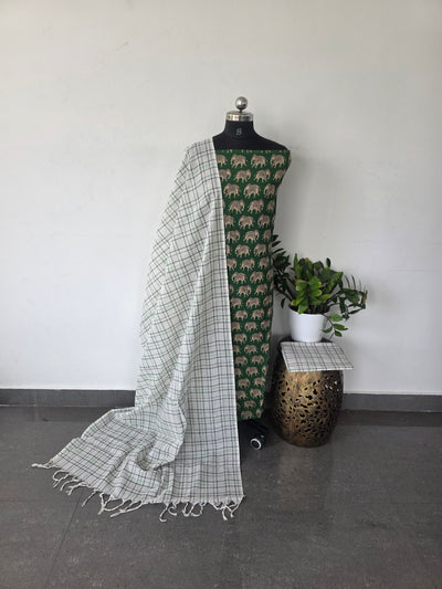 Authentic silk kalamkari set - CLA246