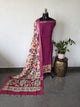 Gap border Checked chennuri kalamkari silk set-AK623