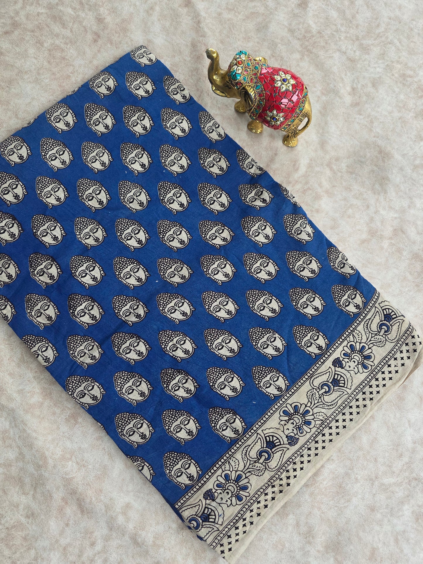 Pure kalamkari cotton saree  - 18