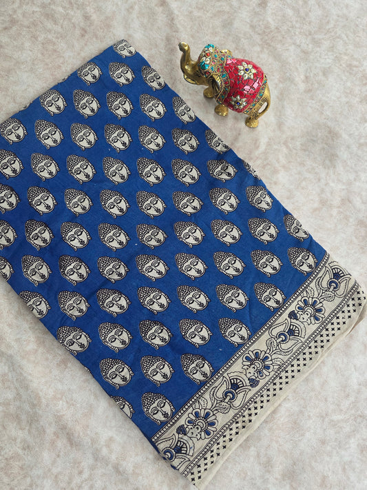 Pure kalamkari cotton saree  - 18