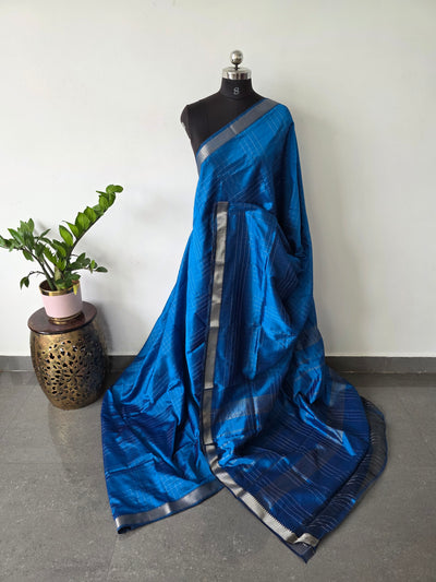 Premium checked semi mangalagiri pattu saree - MAA147