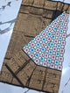 Mulbery ikkat kanchi border pattu saree-WW883