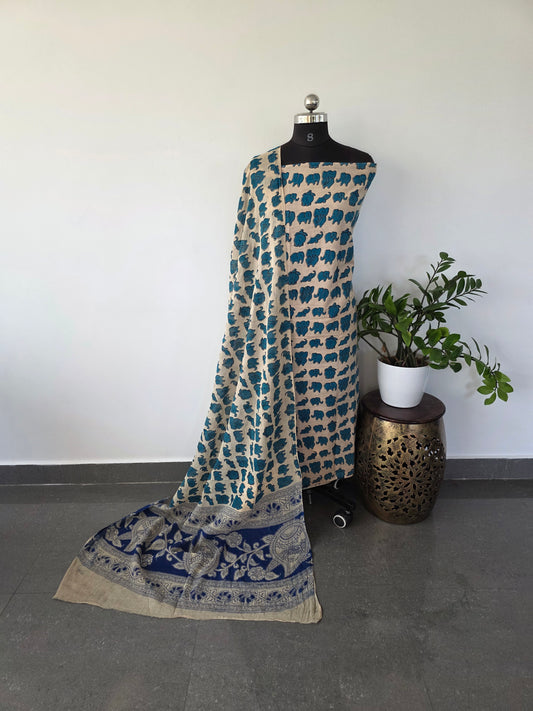 Pure kalamkari cotton salwar set (2 pcs) - 13