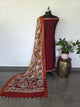 Fusion Narayanapet with handcrafted chennuri silk kalamkari duppatta  - NA518