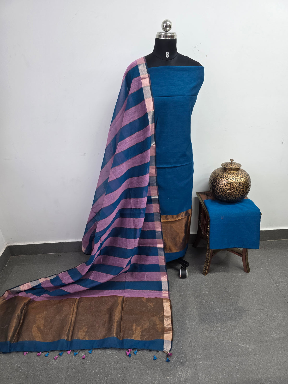 Semi Maheshwari silk cotton set-SM340