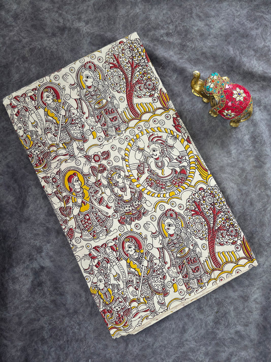 Pure kalamkari cotton running material (0.5mtr)-DK141