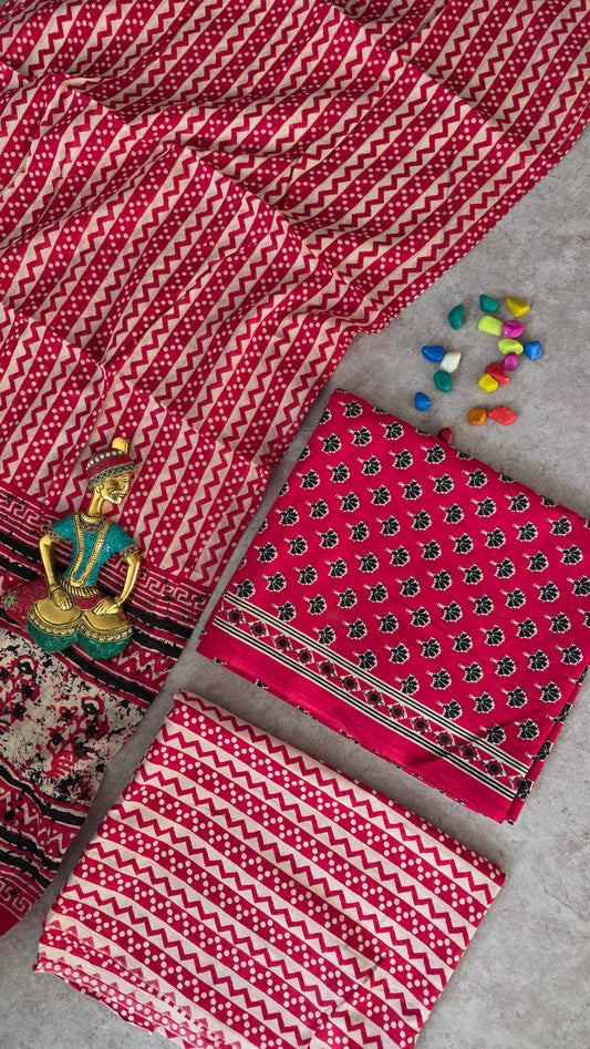 Jaipuri pure cotton set - JA399