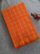 Prewashed kantha stitch Checked South cotton running material - HRM400