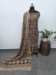 Handblock pure kalamkari cotton with border (2 pc set) - AK513