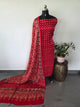 Handcrafted ajrakh modal silk set - HZ278