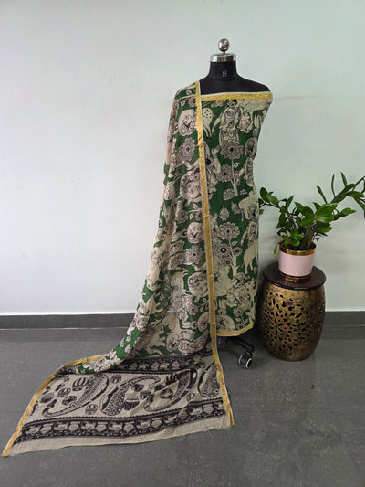 Handcrafted Kota kalamkari set (2 pc set) - AK313