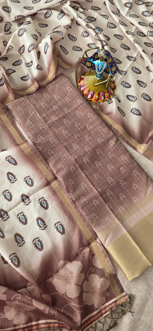Premium tussar silk set - RE1