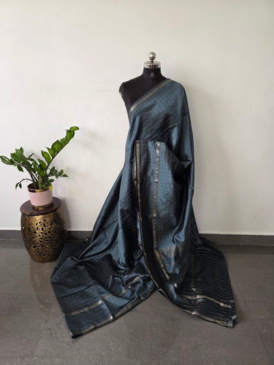 Premium checked semi mangalagiri pattu saree - MAA157