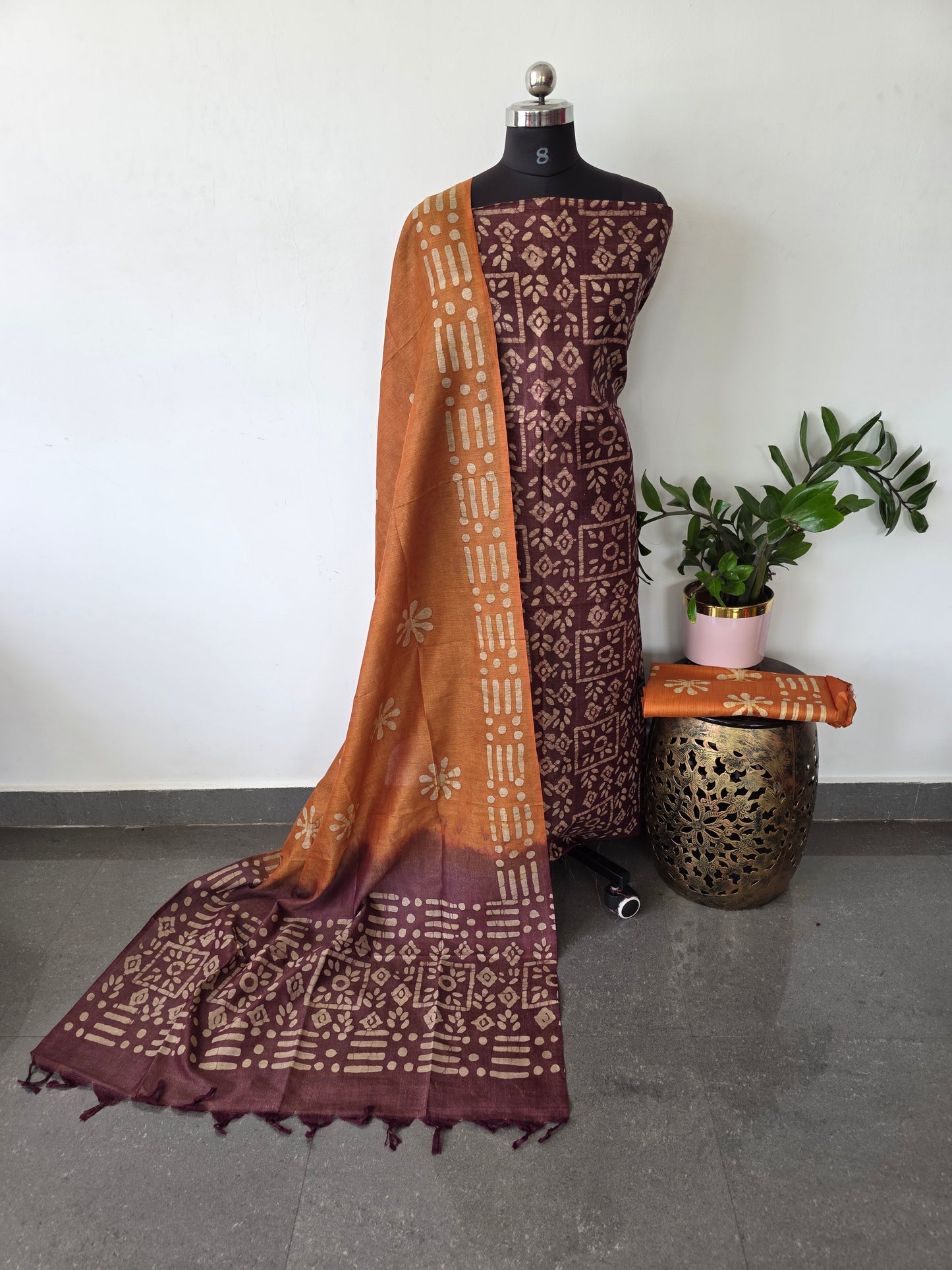 Bhagalpuri batik salwar set - BA457
