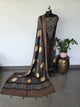 Handcrafted ajrakh modal silk set - HZ210