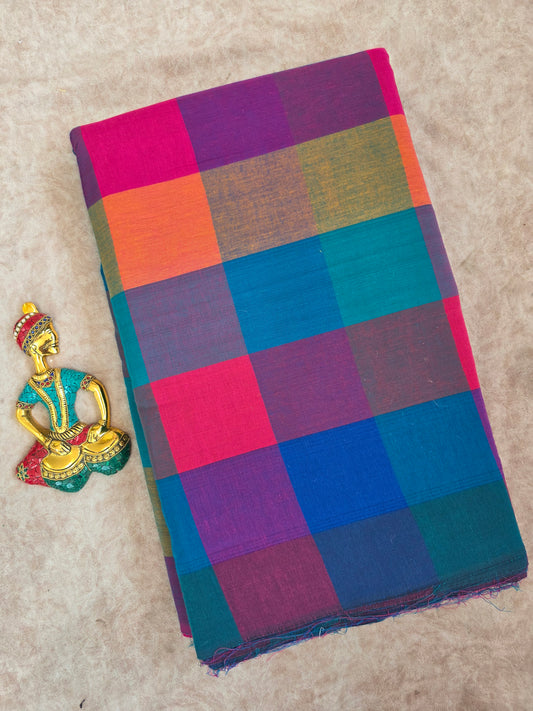 Madras kattam prewashed running material ( 0.5 mtrs ) (4 inches*4 inches) - MD58