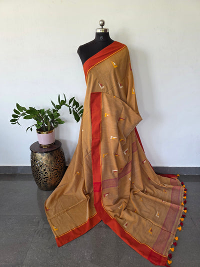 Malai cotton West Bengal saree - BB622