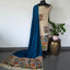 Penkalamkari- inspired Chennuri pure kalamkari silk set - AK140