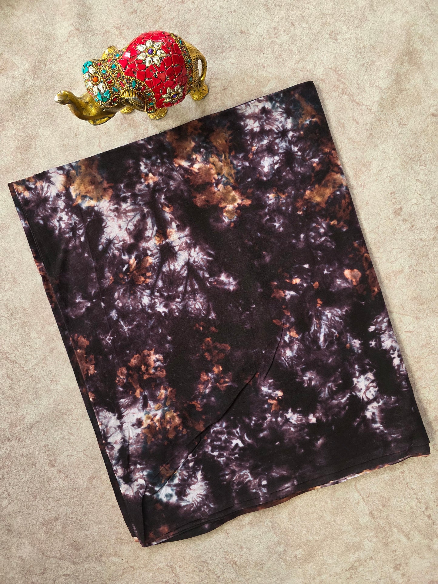 Tie & dye Batik Nighty/Kaftan fabric ( approx 3 mtrs ) - NF86