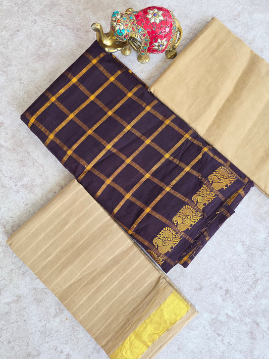 Madurai Sungudi Pavithram checks salwar set - MS78