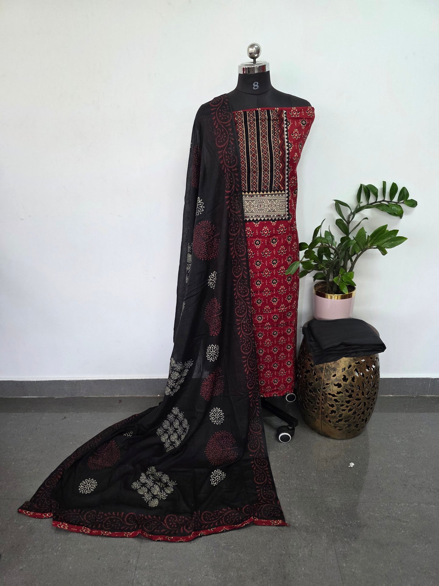 Ajrakh cotton set - BA272