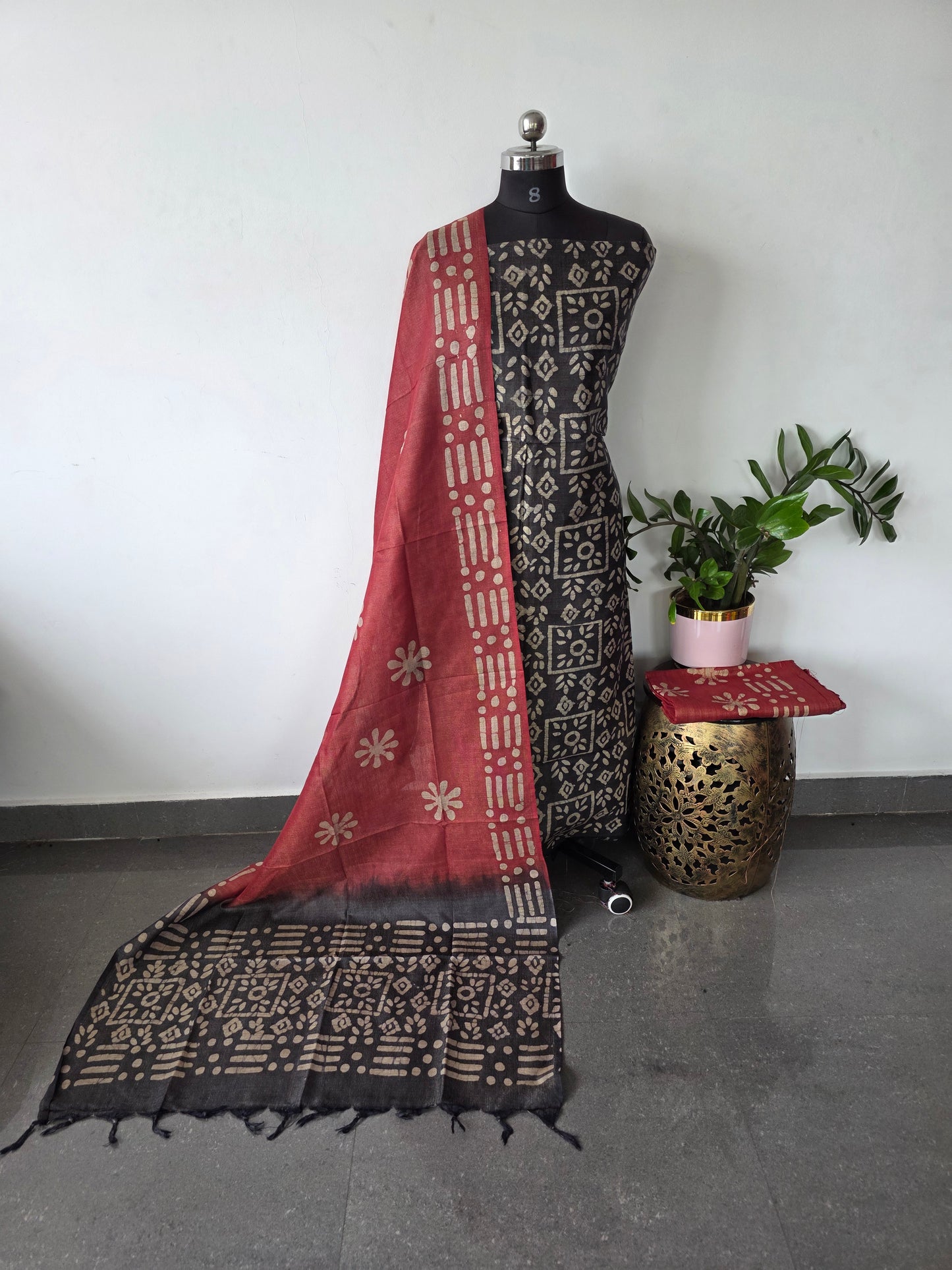 Bhagalpuri batik salwar set - BA444