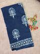 Handblock Jaipuri pure cotton saree - JA510