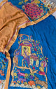 Handcrafted Kalahasthi Penkalamkari bangalore silk set - KH87