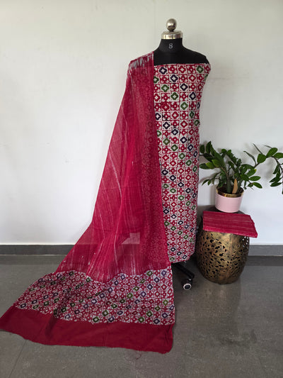 Handcrafted Batik cotton salwar set -BS13