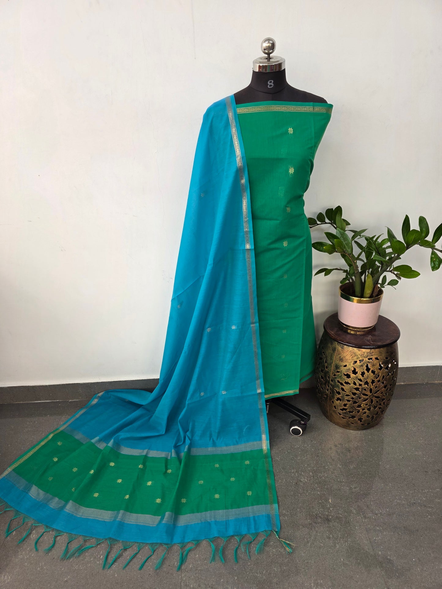 Semi Maheshwari silk salwar set - SM90