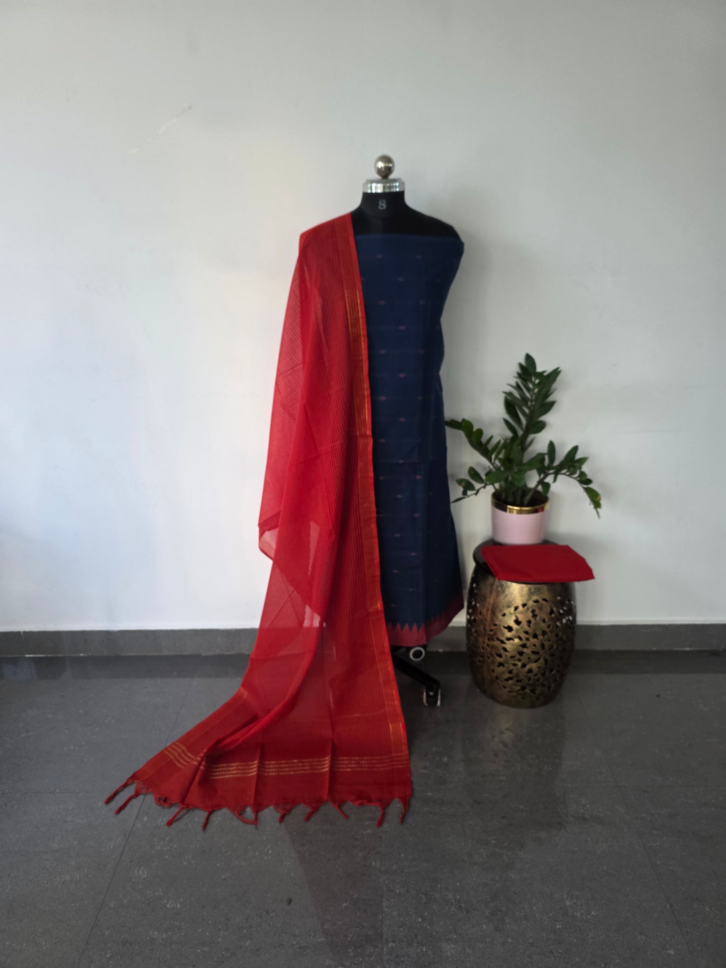 Pure handloom cotton set  - WH16