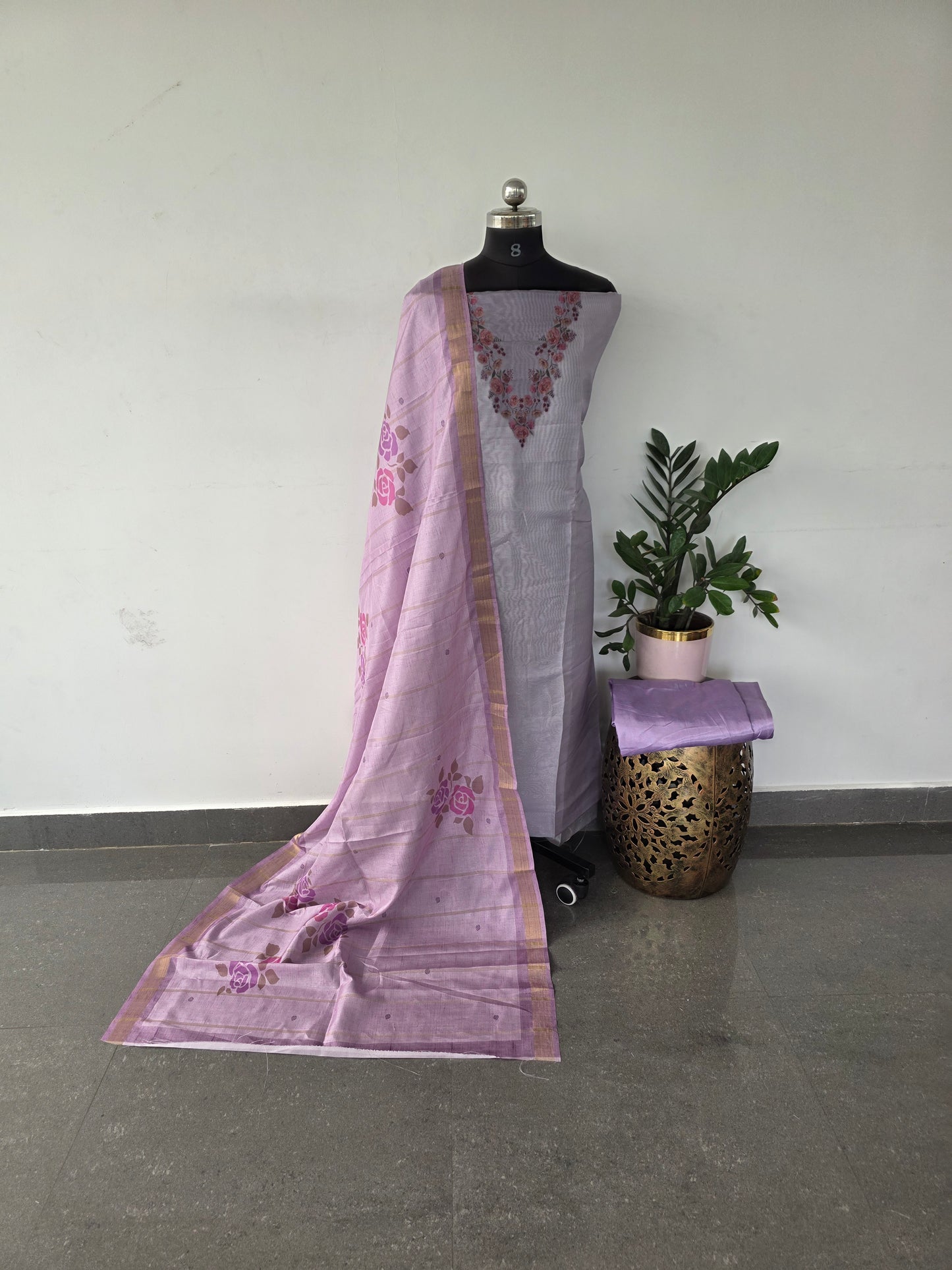 Fancy soft silk set - 16