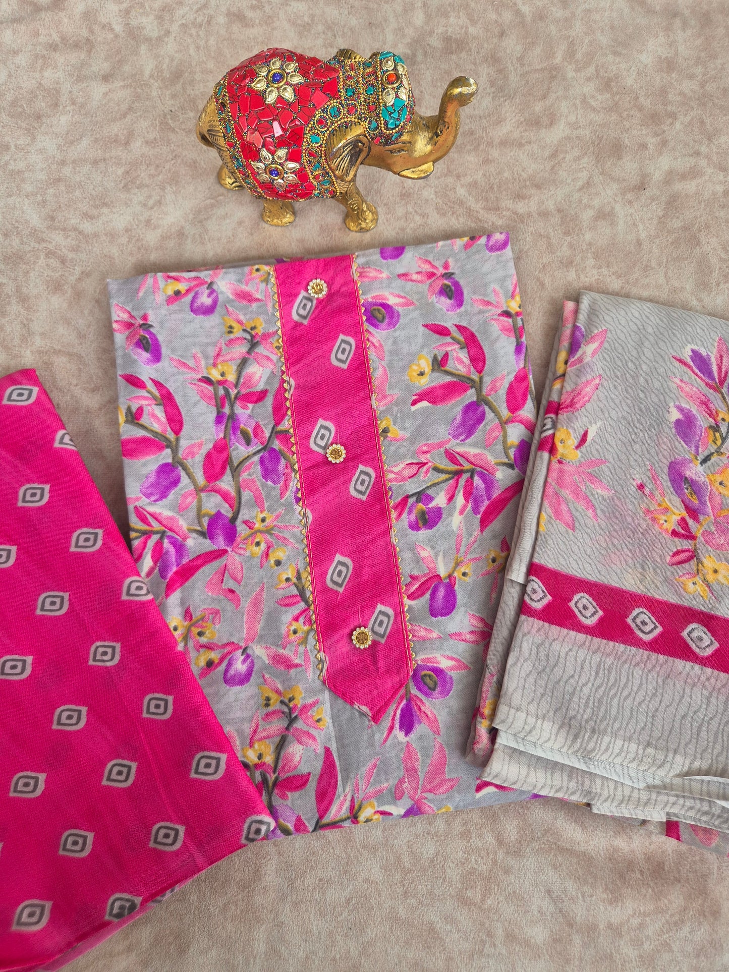 Fancy silk cotton set - CLA200