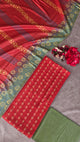 Bhagalpuri Katan discharge print silk set - DB7