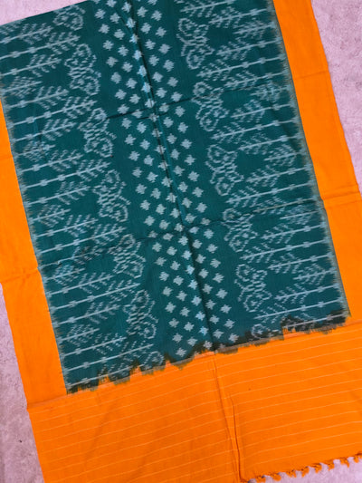 Handloom mercerised weft ikkat dupatta - KK126