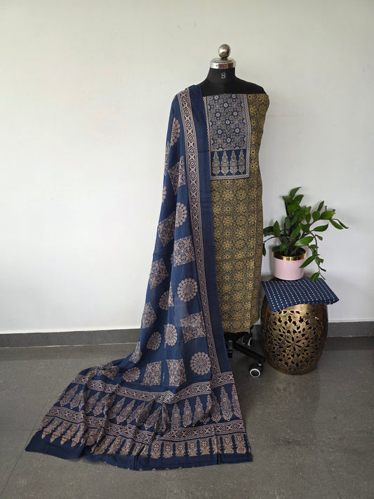 Gamthi ajrakh cotton set - BA281