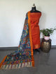 Handloom mangalagiri pattu with penkalamkari duppatta -MP7
