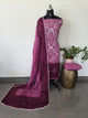 Handcrafted bandhani cotton set  -B190