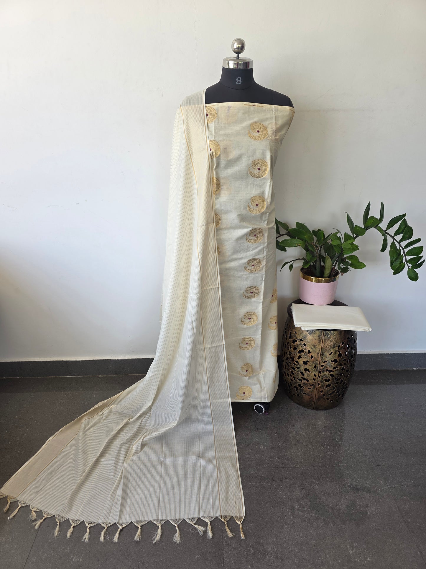 Kerala kasavu salwar set - KKS12