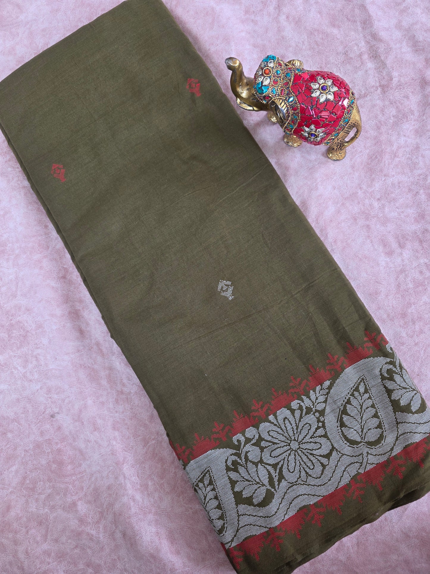 South cotton Jamdhani running material (0.5 mtrs)  -HRM220