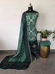 Handcrafted bandhani cotton set  -B188