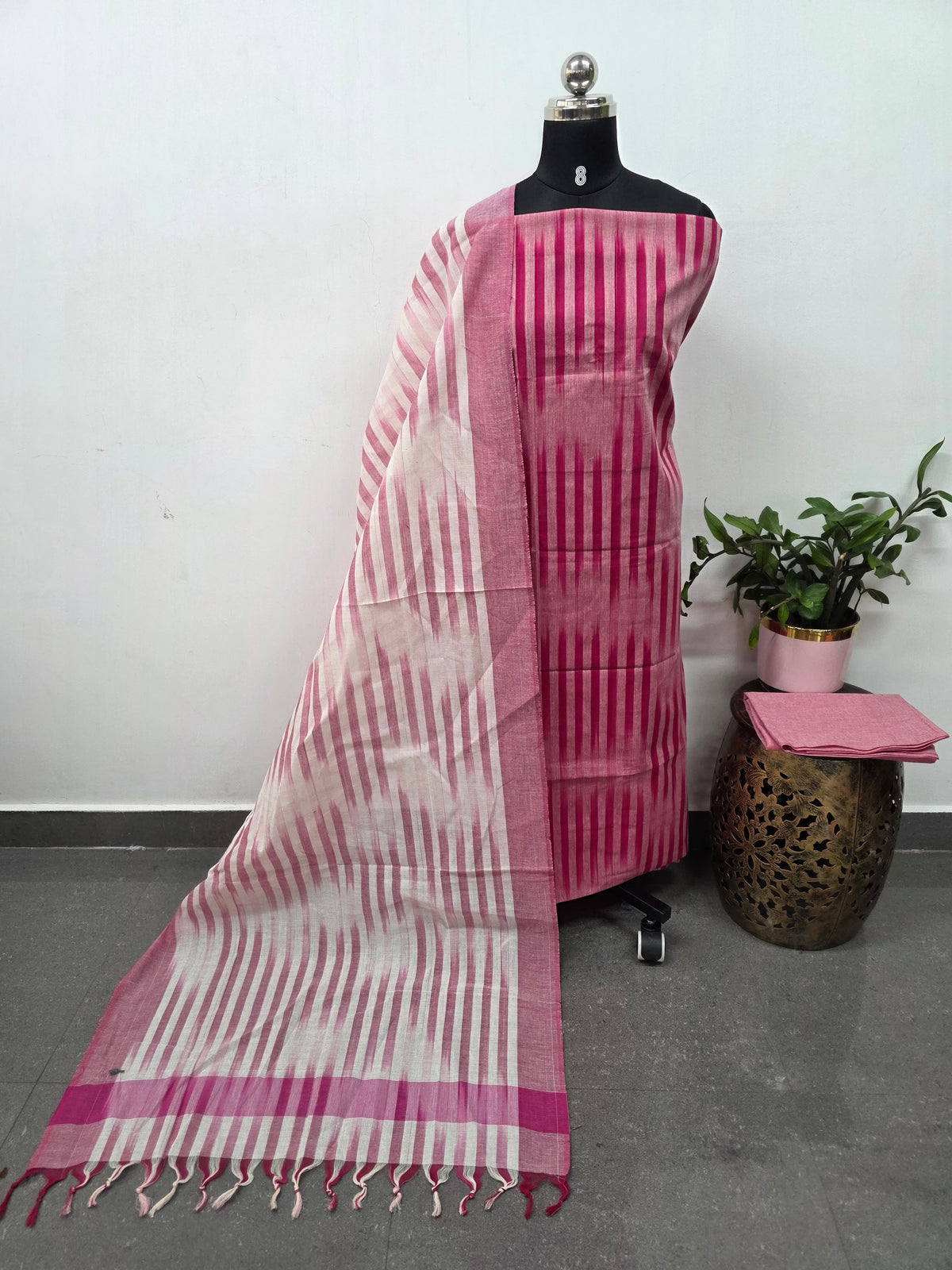 Ikkat south cotton salwar set - HA151