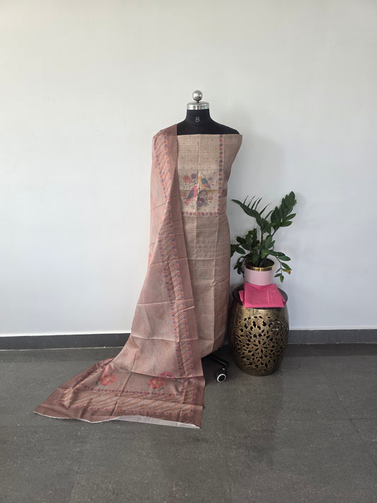 Fancy tussar silk set - 35