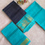 Madurai sungudi zari kattam salwar set (Blue)-MS121