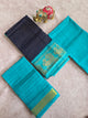 Madurai sungudi zari kattam salwar set (Blue)-MS121