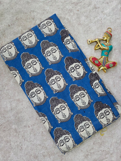 Pure kalamkari cotton running material - DK125